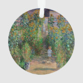 Monet Garden Vetheuil Impressionim Painting Ornament (achterkant)