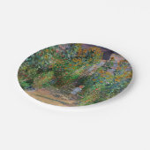 Monet Garden Vetheuil Impressionim Painting Papieren Bordje (Gekanteld)