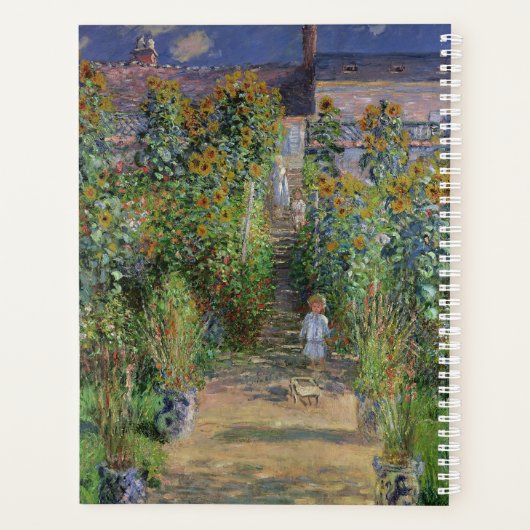 Monet Garden Vetheuil Impressionim Painting Planner (Achterkant)