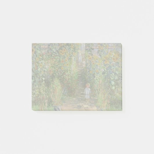 Monet Garden Vetheuil Impressionim Painting Post-it® Notes (Voorkant)