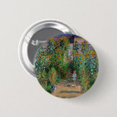 Monet Garden Vetheuil Impressionim Painting Ronde Button 5,7 Cm (Voorkant /achterkant)