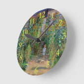 Monet Garden Vetheuil Impressionim Painting Ronde Klok (Hoek)