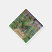 Monet Garden Vetheuil Impressionim Painting Servet (Hoek)