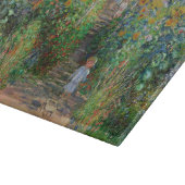 Monet Garden Vetheuil Impressionim Painting Snijplank (Hoek)