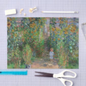 Monet Garden Vetheuil Impressionim Painting Tissuepapier (Craft)