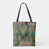 Monet Garden Vetheuil Impressionim Painting Tote Bag (Achterkant)
