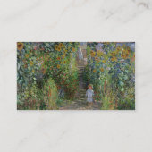 Monet Garden Vetheuil Impressionim Painting Visitekaartje (Achterkant)