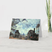 Monet - Gare St. Lazare, Aankomst van de trein Kaart (Voorkant)