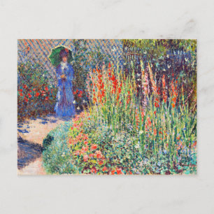 Monet - Geklonken bloem, beroemd schilderij, Briefkaart