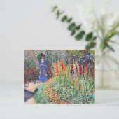 Monet - Geklonken bloem, beroemd schilderij, Briefkaart (Staand voorkant)
