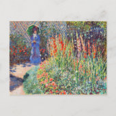 Monet - Geklonken bloem, beroemd schilderij, Briefkaart (Voorkant)