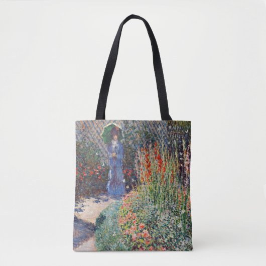 Monet - Geklonken bloem, beroemd schilderij, Tote Bag (Voorkant)