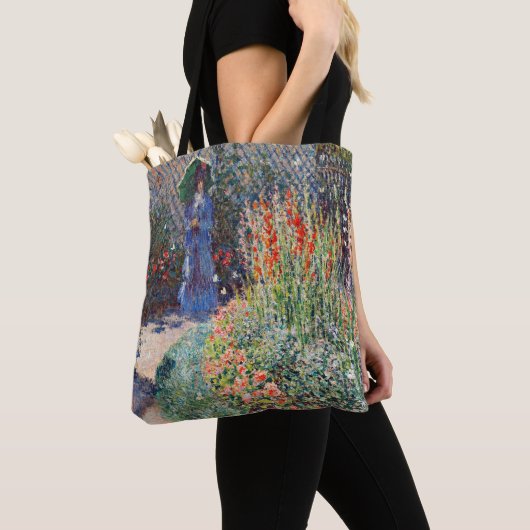 Monet - Geklonken bloem, beroemd schilderij, Tote Bag (Dichtbij)