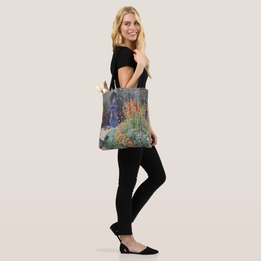 Monet - Geklonken bloem, beroemd schilderij, Tote Bag (Op model)