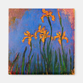 Monet-gele Irises Magneet (Voorkant)