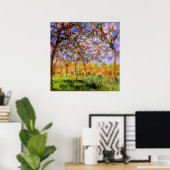 Monet - Giverny in het voorjaar Poster (Thuiskantoor)