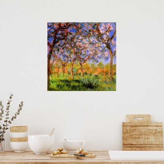 Monet - Giverny in het voorjaar Poster (Keuken)