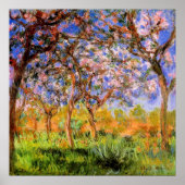 Monet - Giverny in het voorjaar Poster (Voorkant)