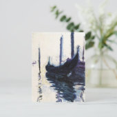 Monet Gondola in Venetië Briefkaart (Staand voorkant)