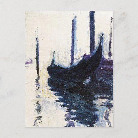 Monet Gondola in Venetië Briefkaart (Voorkant)