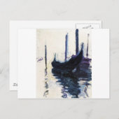 Monet Gondola in Venetië Briefkaart (Voorkant / Achterkant)