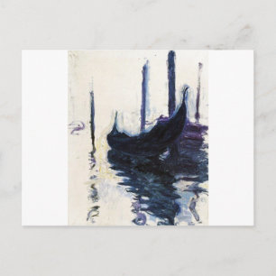 Monet Gondola in Venetië Briefkaart