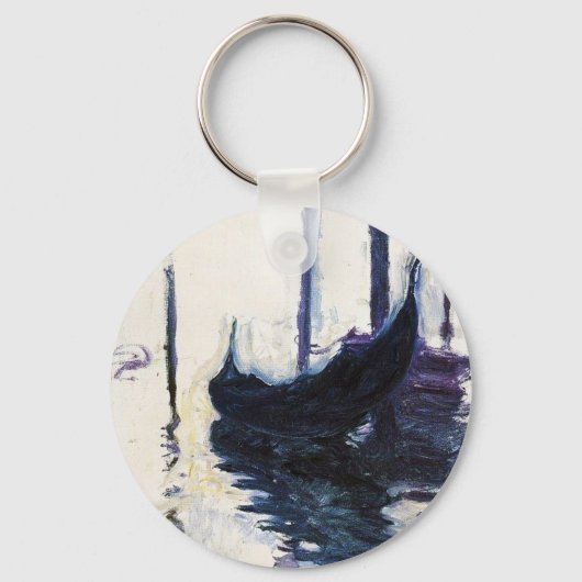 Monet Gondola in Venetië Sleutelhanger (Voorkant)