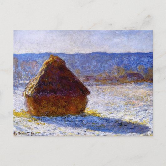 Monet - Grainstack in the Morning Briefkaart (Voorkant)