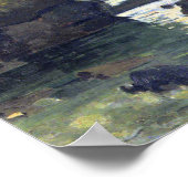 Monet - Haven van Etretat bij hoogwater, mooi schi Poster (Hoek)