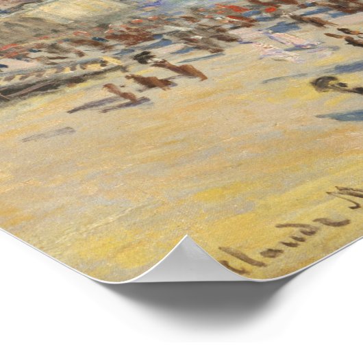 Monet - haven van Le Havre Poster (Hoek)