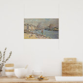 Monet - haven van Le Havre Poster (Keuken)