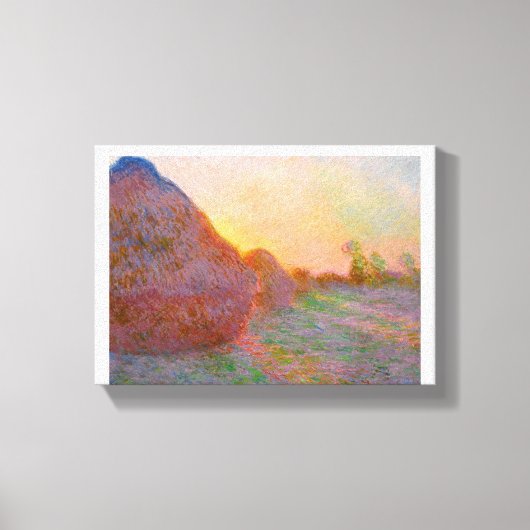 Monet Haystack Canvas Afdruk (Voorkant)