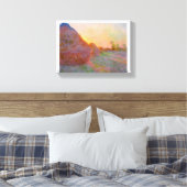 Monet Haystack Canvas Afdruk (Insitu (Slaapkamer))