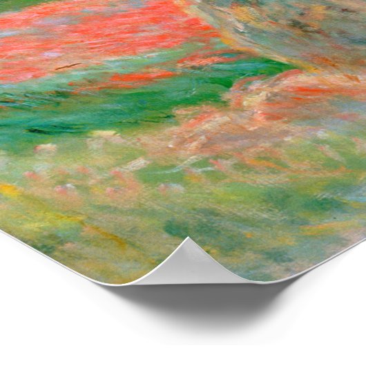 Monet - Haystack op Giverny 1886 Poster (Hoek)