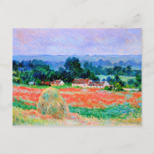 Monet - Haystack op Giverny, fijne kunst  Briefkaart