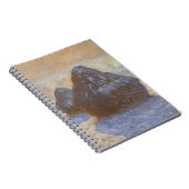 Monet Haystacks in het Winter Spiral Notitieboek (Rechterzijde)