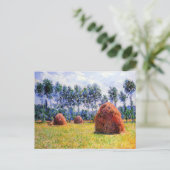 Monet - Haystacks op Giverny, 1884 Briefkaart (Staand voorkant)