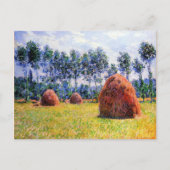Monet - Haystacks op Giverny, 1884 Briefkaart (Voorkant)