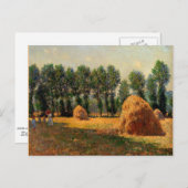Monet - Haystacks op Giverny, 1885 Briefkaart (Voorkant / Achterkant)