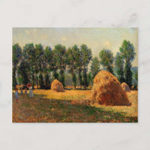 Monet - Haystacks op Giverny, 1885 Briefkaart
