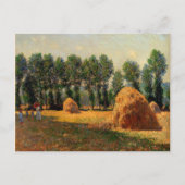 Monet - Haystacks op Giverny, 1885 Briefkaart (Voorkant)