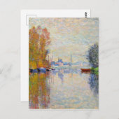 Monet - Herfst aan de Seine bij Argenteuil  Briefkaart (Voorkant / Achterkant)