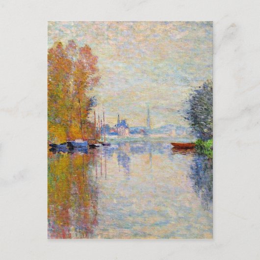 Monet - Herfst aan de Seine bij Argenteuil  Briefkaart (Voorkant)