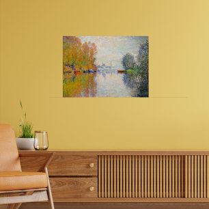 Monet - Herfst op de Seine bij Argenteuil Poster
