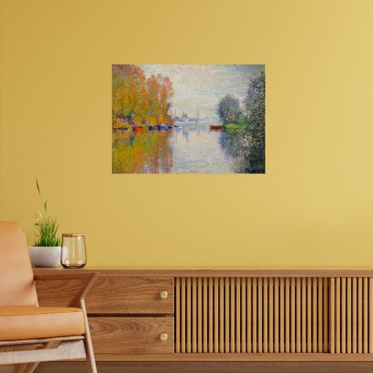 Monet - Herfst op de Seine bij Argenteuil Poster (Woonkamer 2)