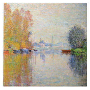 Monet - herfst op de Seine in Argenteuil Tegeltje