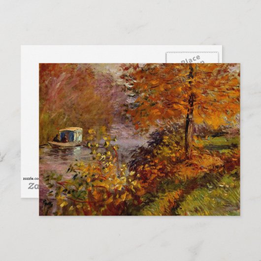 Monet - Het Atelierboot Briefkaart (Voorkant / Achterkant)