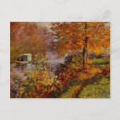Monet - Het Atelierboot Briefkaart (Voorkant)