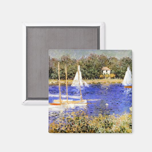 Monet - Het bassin bij Argenteuil Magneet (Voorkant / Achterkant)