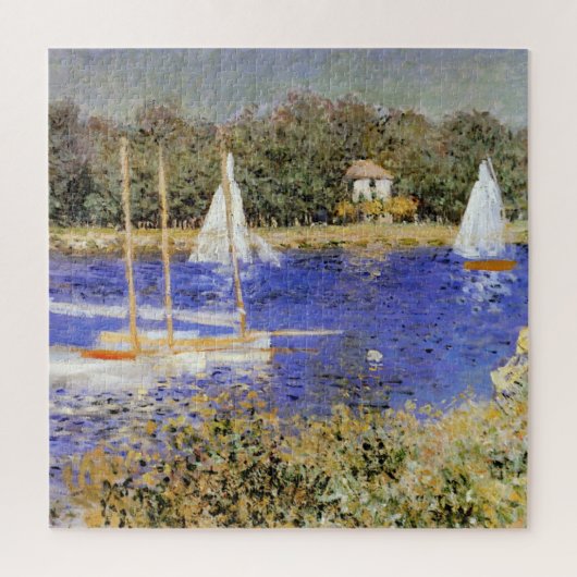 Monet - Het bekken bij Argenteuil, mooi kunstschil Legpuzzel (Verticaal)